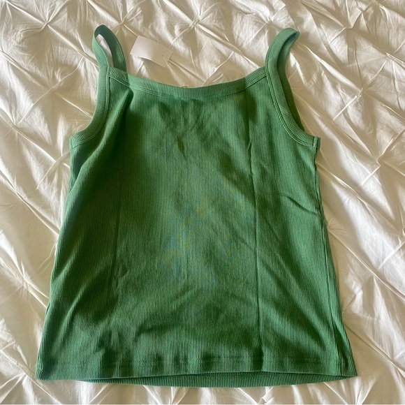 J Crew Army green tank top - Picture 3 of 5
